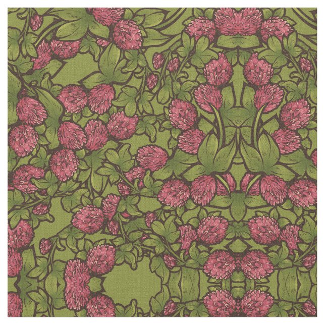 Tecido Red Clover Vintage Garden (Detalhe)