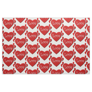 Tecido Red Hearts