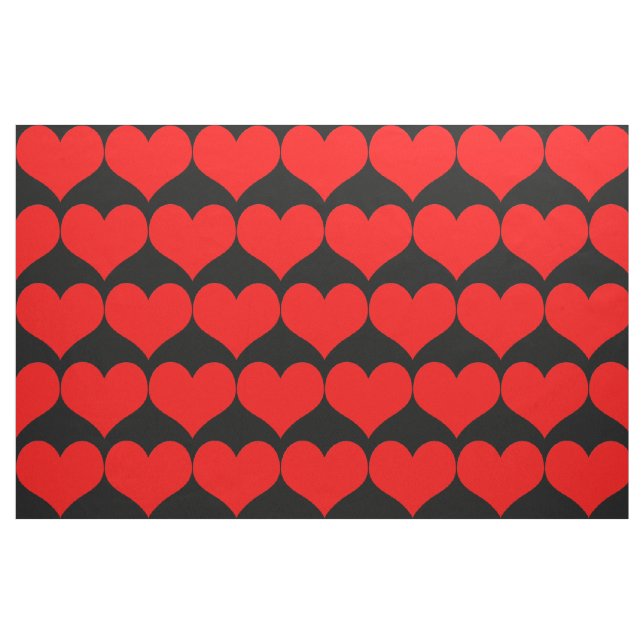 Tecido Red Hearts (Fat Quarter)