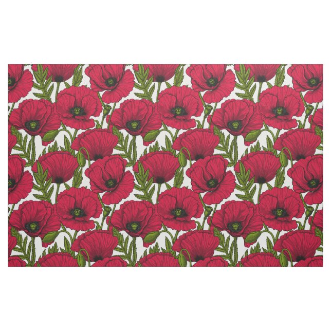 Tecido Red Poppy jardim 2 (Fat Quarter)