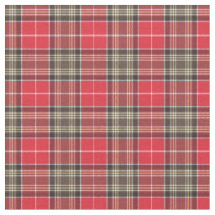 Tecido Red Scottish Tartan Xadrez