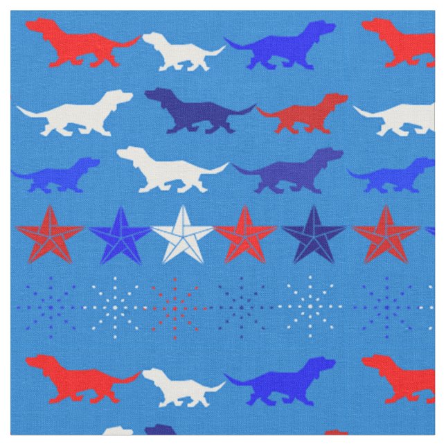 Tecido Red, White e Blue Linens & Cotton Designer (Detalhe)