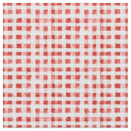 Tecido Red White Plaid Stripes 