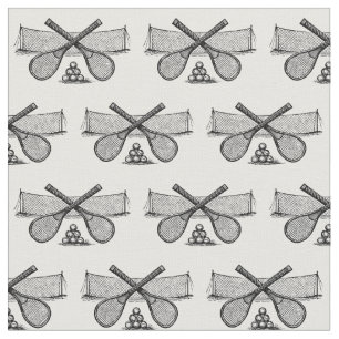 Tecido Rede do tênis do vintage dos esportes, raquetes