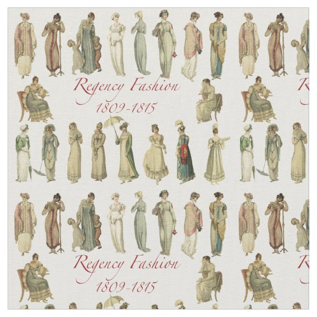 Tecido Regency Fashion 1809-1815 (Detalhe)
