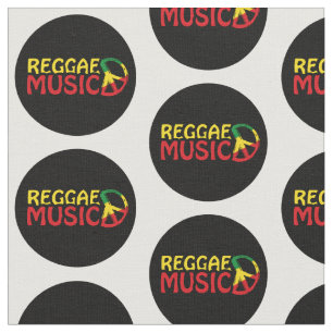 Tecido reggae design com símbolo de paz