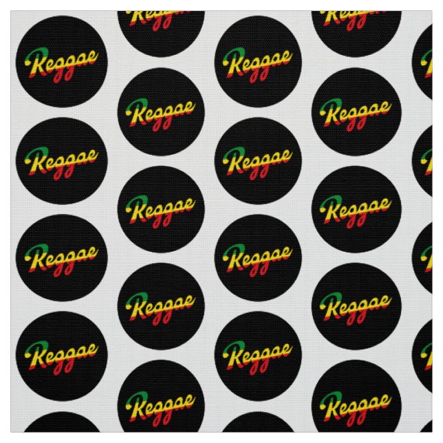 Tecido Reggae Música com cores de sinalizador reggae (Modelo)