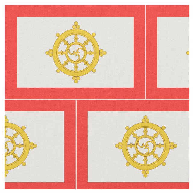 Tecido Reino de Sikkim Flag (Detalhe)