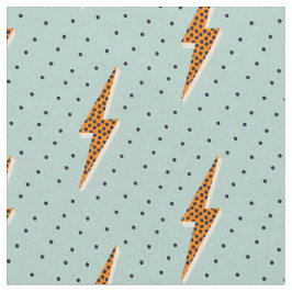 Tecido Relâmpago retro azul pontilhado 