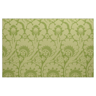 Tecido Renascença Floral Amarelo-Verde