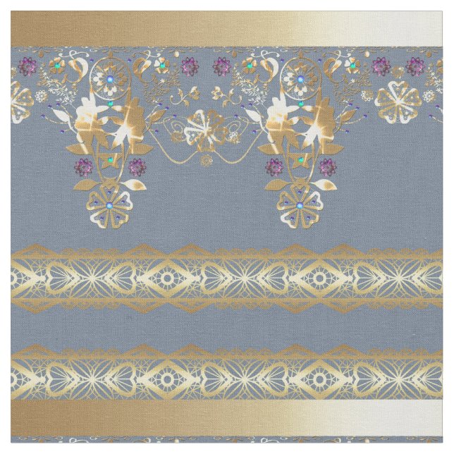 Tecido rendas Douradas (Detalhe)