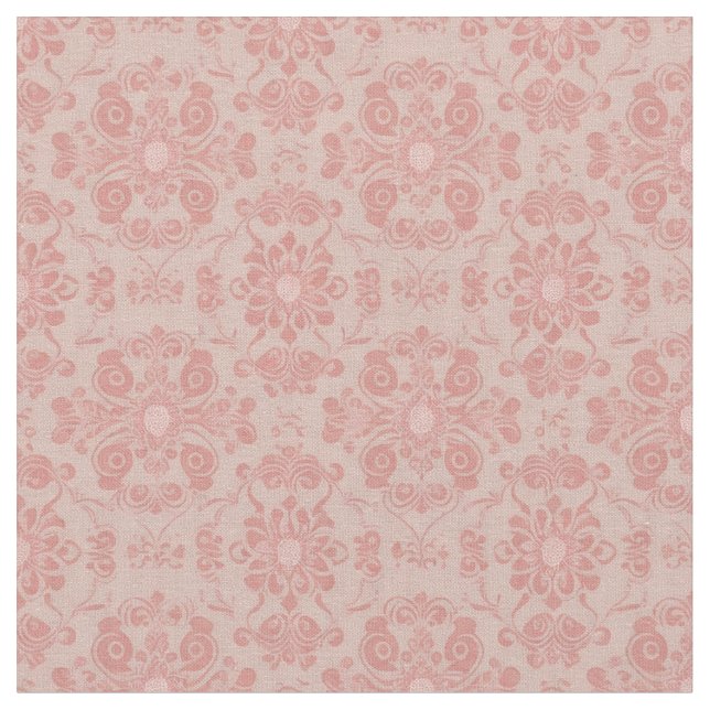 Tecido Repetitivo Vitoriano Rosa Pálido (Detalhe)