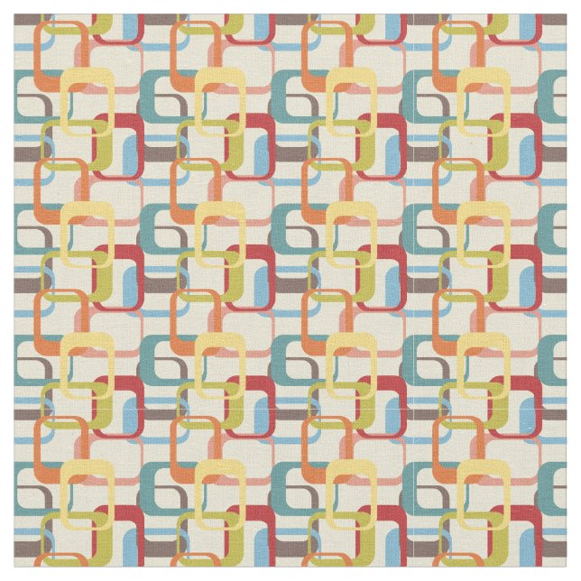 Tecido Retângulos abstrato (Detalhe)