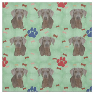Tecido Retrato de Weimaraner