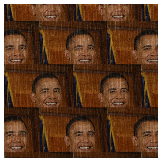 Tecido Retrato Oficial Barack Obama (Modelo)