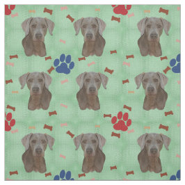 Tecido Retrato Weimaraner