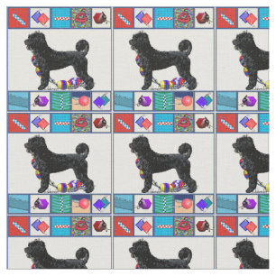 Tecido Retriever do cão de água & equipamento portugues