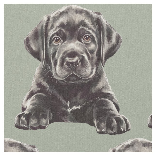 Tecido Retriever Labrador Preto (Detalhe)