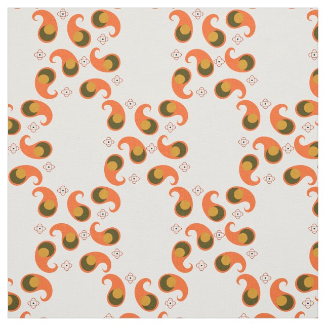Tecido retro de Paisley (Modelo)