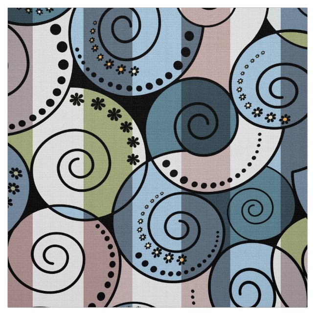 Tecido Retro, espiral (Modelo)