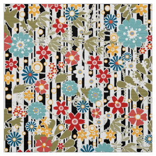 Tecido Retro retro, floral
