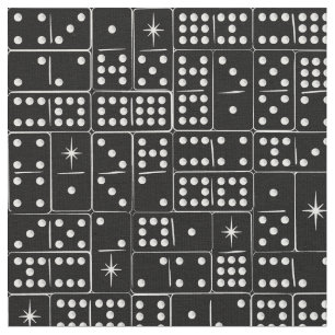 Tecido Retro Starburst Dominoes
