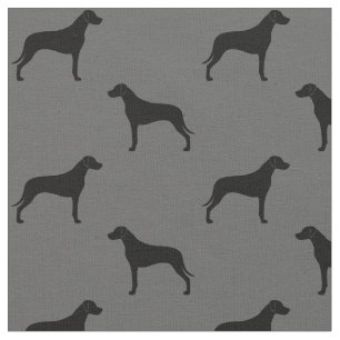 Tecido Rhodesian Ridgeback mostra em silhueta o teste