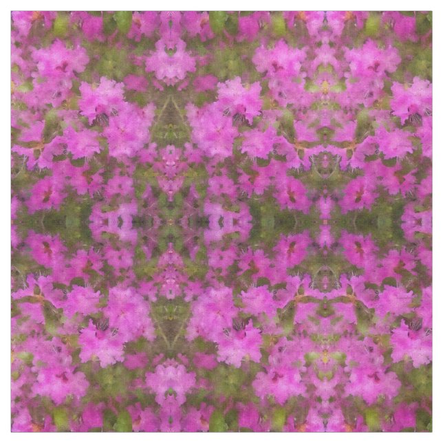 Tecido - Rhododendrons de Aquarela Puro (Modelo)