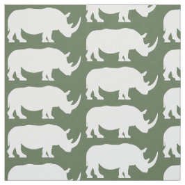 Tecido Rinoceronte na silhueta