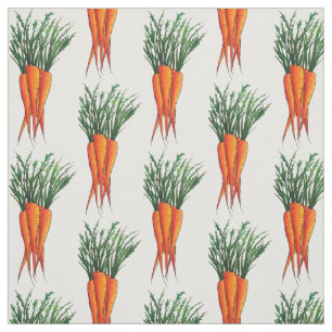 Tecido Ripe Vegetal Carrots Bunch Veggie Veg