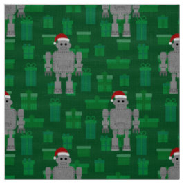 Tecido robô santa claus do xmas