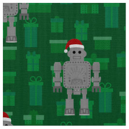 Tecido robô santa claus do xmas