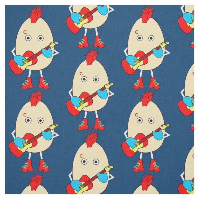 Tecido Rock Musical Egghead (Modelo)