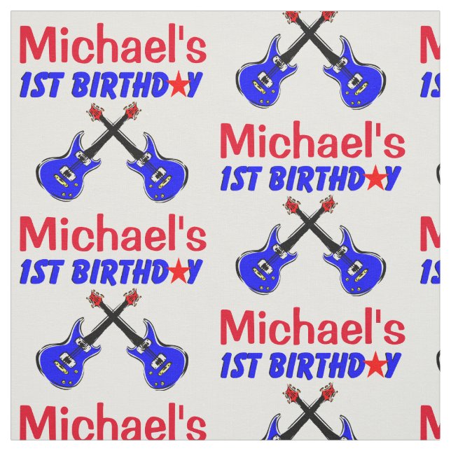 TECIDO ROCK STAR PERSONALIZADO DE 1 ANO (Modelo)