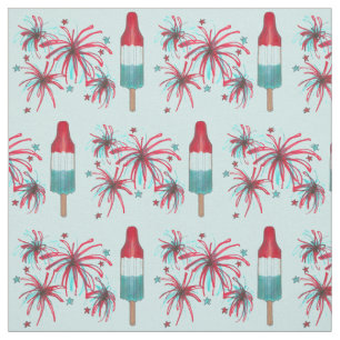 Tecido Rocket Pop picle Fireworks 4 de julho 4 de julho E