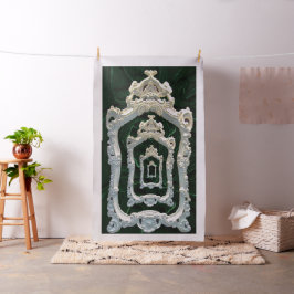 Tecido Rococo Frames | Velvet verde-k |