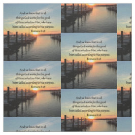 TECIDO ROMANS 8:28 SUNSET PHOTO DESIGN