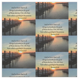 TECIDO ROMANS 8:28 SUNSET PHOTO DESIGN