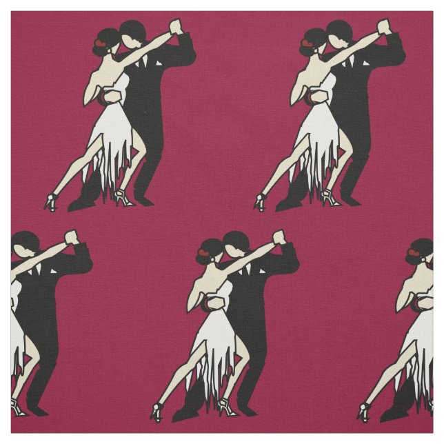 Tecido Romântica Tango Dancers (Modelo)