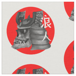 Tecido Ronin Samurai Japan Flag Skull