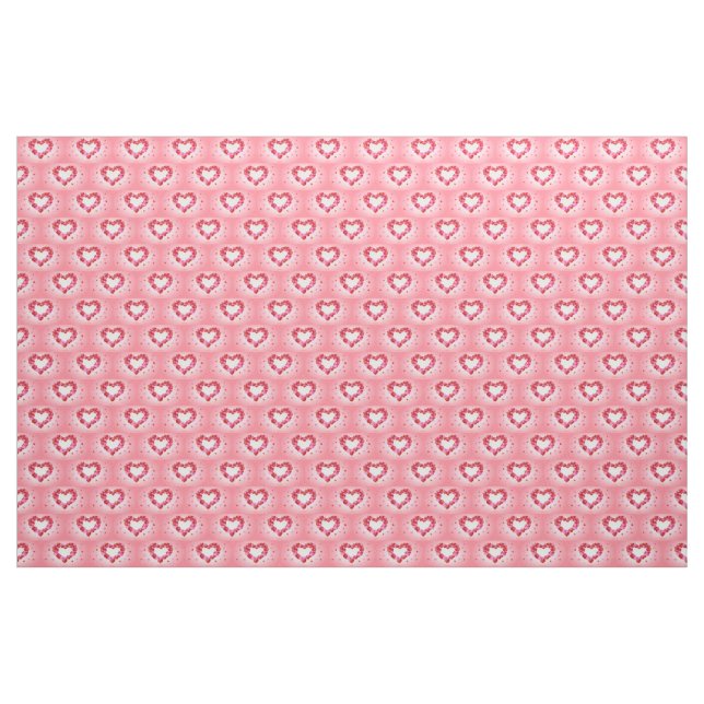 Tecido Rosa Ballon Hearts (Jarda)