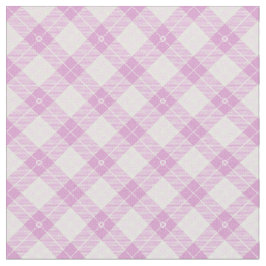 Tecido Rosa claro de Padrão Simples Xadrez Nursereria de 