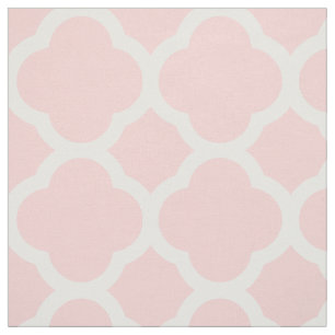 Tecido Rosa claro Moderno Quatrefoil Grande Escala