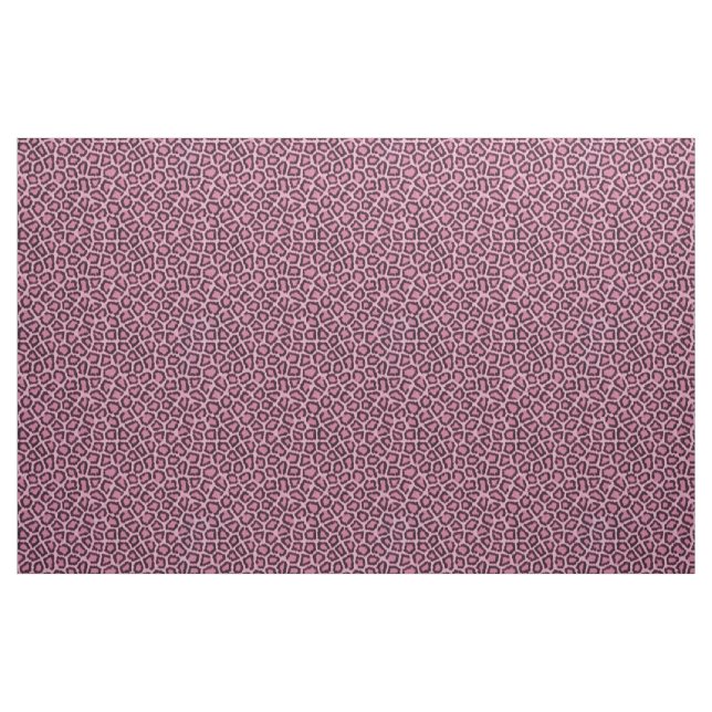 Tecido rosa com pelo de leopardo (Jarda)
