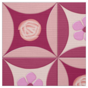 Tecido Rosa da LuaStone e Flor de Cereja na Porta