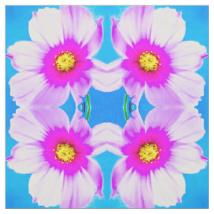 Tecido Rosa Daisy Blues