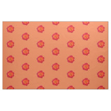 Tecido Rosa de laranja vermelho