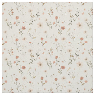 Tecido Rosa Desmaiado Flor Silvestre Vintage Boho 70s Flo
