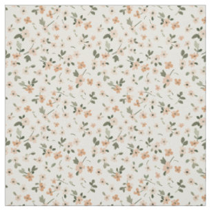 Tecido Rosa Desmaiado Flor Silvestre Vintage Boho 70s Flo