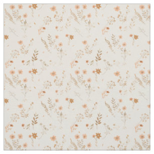 Tecido Rosa Desmaiado Flor Silvestre Vintage Boho 70s Flo